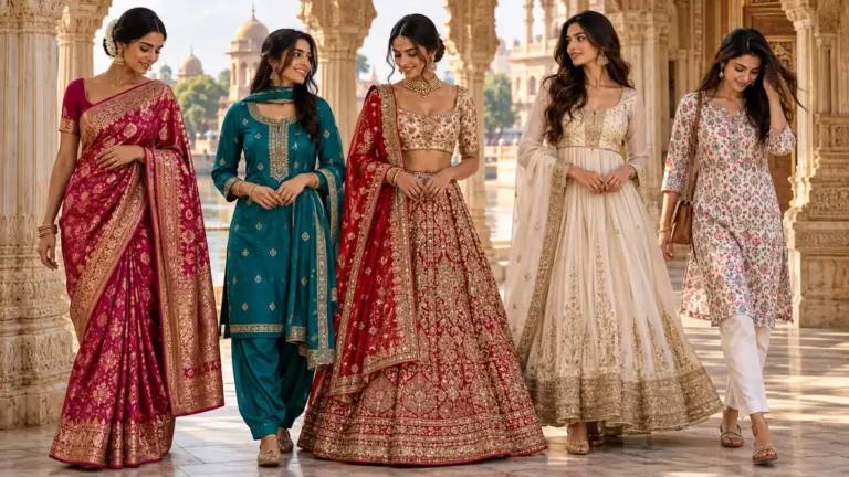 Tenues femme en Inde avec vêtements traditionnels colorés