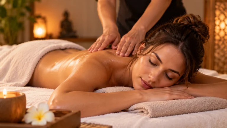 Massage tantrique réalisé dans une ambiance calme et chaleureuse