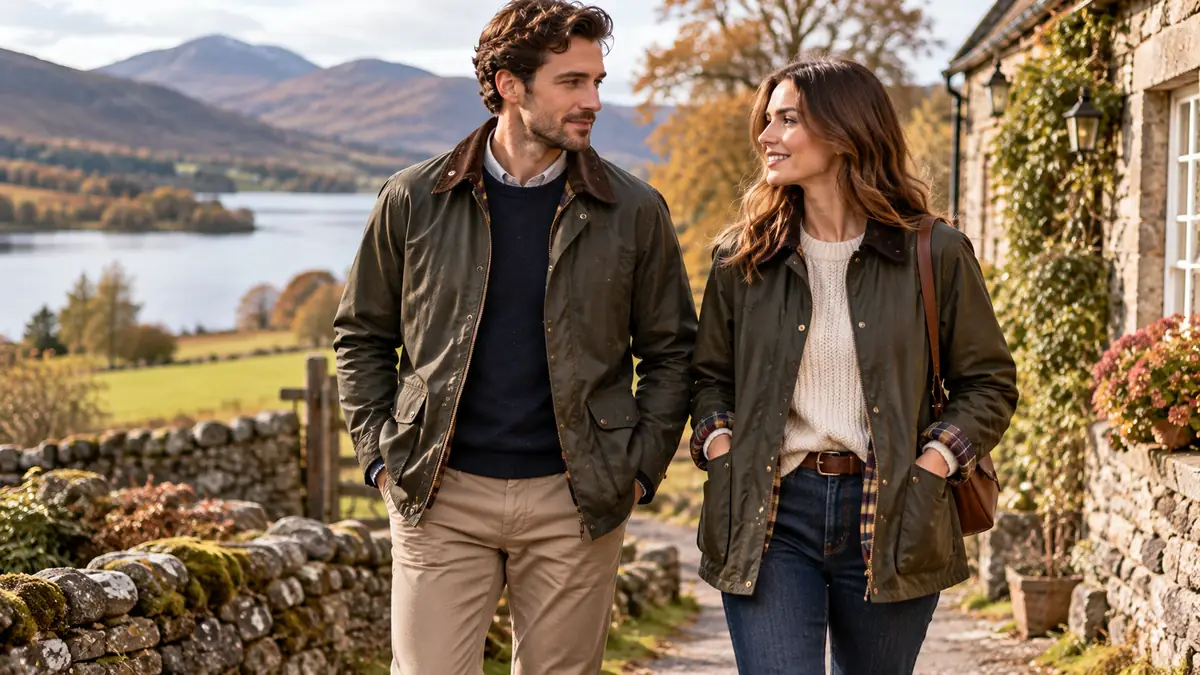 # Veste Style Barbour : Codes, Choix et Façons de la Porter 🧥 Une veste style Barbour se reconnaît immédiatement à quelques signes distinctifs : coton ciré ou huilé, col en velours côtelé, doublure tartan visible, grandes poches plaquées et couleurs sobres comme l'olive ou le navy. Ce style, hérité de la veste anglaise traditionnelle, dépasse aujourd'hui largement la marque qui lui a donné son nom. Cet article détaille les codes visuels du genre, les silhouettes de référence Bedale, Beaufort et Ashby, ainsi que des conseils concrets pour choisir et porter ce type de veste britannique. ## Coton Ciré, Col Velours et Doublure Tartan : les Codes Visuels à Repérer Le style veste style Barbour repose sur une combinaison de matières et de détails précis, transmise depuis les vestes de campagne anglaise du XIXe siècle : - **Coton ciré ou coton huilé** : matière imperméable et résistante, qui se patine avec le temps et l'usage - **Col en velours côtelé** : détail signature qui adoucit visuellement une veste par ailleurs très utilitaire - **Doublure tartan** : motif écossais visible aux poignets et à l'intérieur du col, hérité de l'esthétique campagne anglaise - **Grandes poches plaquées** : à l'origine pensées pour la chasse et les activités extérieures, elles restent un marqueur visuel fort - **Couleurs sobres** : l'olive et le navy dominent largement ce type de veste, parfois complétés par des tons sable ou marine foncé Ces éléments combinés suffisent à identifier une veste huilée ou cirée de style Barbour, qu'elle porte la marque d'origine ou non. ## Bedale, Beaufort et Ashby : Comprendre les Principales Silhouettes Trois silhouettes historiques structurent l'univers de la veste Barbour et servent souvent de référence pour comprendre les coupes de vestes similaires : - **Bedale** : coupe courte et ajustée, pensée à l'origine pour l'équitation, avec un col à bouton-pression. C'est la silhouette la plus polyvalente au quotidien, adaptée à un usage urbain. - **Beaufort** : coupe plus longue et plus ample, avec de grandes poches profondes destinées à l'origine à la chasse. Cette silhouette reste la plus proche de l'esprit "campagne anglaise" traditionnel. - **Ashby** : coupe plus contemporaine et plus près du corps, avec un col en velours moins marqué. Cette silhouette plus moderne facilite l'association avec des tenues urbaines. Ces trois références permettent de situer une veste style Barbour selon sa longueur et son ampleur, même en dehors de la marque d'origine. ## Veste Barbour ou Veste Style Barbour : Quelle Différence Il est important de distinguer clairement deux notions souvent confondues : - **Veste Barbour** : désigne spécifiquement un modèle de la marque britannique Barbour, avec ses matières, sa fabrication et ses finitions propres. - **Veste style Barbour** : désigne toute veste reprenant les codes esthétiques du genre (coton ciré, col velours, doublure tartan, coupe campagne anglaise) sans être issue de cette marque précise. Cette distinction permet de rechercher l'esthétique recherchée sans se limiter à un seul fabricant, en s'appuyant sur les codes visuels plutôt que sur une marque en particulier. ## Comment Choisir une Veste Style Barbour Selon Coupe, Matière et Usage Trois critères principaux permettent de choisir une veste style Barbour adaptée à ses besoins : | Critère | Points à vérifier | Usage privilégié | |---|---|---| | Coupe | Courte et ajustée, ou longue et ample | Ville pour une coupe courte, extérieur pour une coupe longue | | Matière | Coton ciré épais ou coton huilé plus souple | Ciré pour la durabilité, huilé pour la souplesse | | Finitions | Col velours, doublure tartan, poches plaquées | Détails qui renforcent l'aspect veste anglaise traditionnelle | Pour un usage quotidien en ville, une coupe proche de la silhouette Bedale reste la plus simple à intégrer à une garde-robe existante. Pour un usage plus rural ou extérieur, une coupe plus ample proche de la Beaufort offre davantage de liberté de mouvement et de rangement. ## Idées de Looks Homme et Femme avec une Veste Style Campagne Anglaise **Look homme casual** : veste olive sur un pull à col rond, jean droit, boots en cuir. **Look homme chic décontracté** : veste navy sur une chemise oxford, chino, sneakers sobres ou mocassins. **Look femme quotidien** : veste style Barbour sur un pull fin, jean droit ou slim, bottines plates. **Look femme chic campagne anglaise** : veste ajustée sur une robe en maille, collants opaques, boots à talon bas. Dans tous les cas, la veste style Barbour fonctionne mieux sur une base simple et sobre : elle porte déjà suffisamment de caractère visuel pour ne pas être associée à des pièces trop chargées. ## Entretenir une Veste en Coton Ciré ou Huilé 🧴 L'entretien du coton ciré ou huilé demande quelques précautions simples pour préserver l'imperméabilité et l'aspect de la veste : - Éviter le lavage en machine, qui abîme la couche de cire et altère la matière - Nettoyer les taches avec un chiffon humide, sans détergent agressif - Réappliquer une cire spécifique lorsque la veste perd son aspect imperméable ou devient terne - Éviter le stockage plié trop longtemps, qui peut craqueler la cire au niveau des plis Un entretien régulier permet à une veste huilée de développer une patine caractéristique avec le temps, plutôt que de se détériorer prématurément.