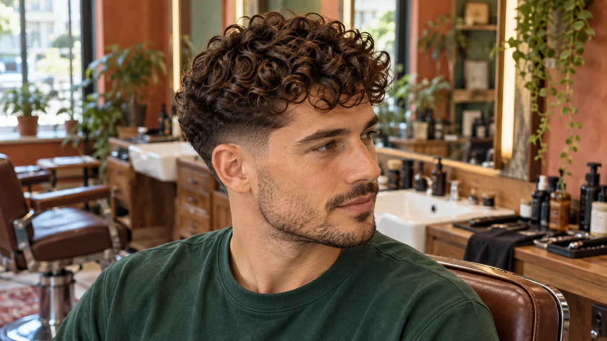 # Coupe curly homme : 7 idées pour cheveux bouclés et conseils pour bien choisir 💈 « Curly » signifie simplement « bouclé » : ce n'est pas une coupe unique, mais une façon de mettre en valeur des cheveux bouclés. La coupe curly homme peut être courte, dégradée, mi-longue ou longue. Voici sept styles, de la coupe courte structurée au long dégradé, avec leur rendu, leur texture idéale et ce qu'il faut demander au coiffeur. ## Coupe curly homme : 7 styles pour cheveux bouclés Chaque coupe ci-dessous décrit les côtés, le dessus, le volume et le rendu. Les photos sont à ajouter sous forme de visuels avec les textes ALT proposés. ### 1. Coupe curly courte : le classique facile à vivre Les côtés sont tondus court et le dessus conserve un peu de longueur, juste assez pour laisser les boucles se former. Le volume reste contenu et le coiffage prend peu de temps. C'est une bonne base pour des cheveux bouclés homme que l'on veut simples à gérer. *Visuel suggéré, ALT : « Homme de profil avec une coupe curly courte, côtés nets et dessus bouclé »* ### 2. Curly crop avec frange bouclée Le curly crop garde le dessus court et texturé, avec une frange bouclée qui tombe sur le front. Les côtés sont dégagés. Le rendu est moderne et structuré, et il convient bien aux boucles serrées ou moyennes. *Visuel suggéré, ALT : « Curly crop avec frange bouclée et côtés courts, vu de face »* ### 3. Taper bouclé : des côtés progressifs Le taper bouclé raccourcit progressivement les cheveux aux tempes et sur la nuque, de façon localisée. Le reste de la tête garde sa longueur. C'est la version la plus discrète du dégradé, très propre sur une coupe courte à moyenne. *Visuel suggéré, ALT : « Taper bouclé sur la nuque et les tempes, dessus aux boucles naturelles »* ### 4. Dégradé bouclé bas : un fondu plus étendu Le dégradé bouclé part bas, près de la nuque et des oreilles, et monte progressivement. Il est plus étendu qu'un taper, avec un fondu plus visible entre les côtés et le dessus. Il met en valeur le volume des boucles sans élargir la silhouette. *Visuel suggéré, ALT : « Dégradé bas sur cheveux bouclés, vue de dos avec fondu progressif »* ### 5. Undercut bouclé : un contraste marqué L'undercut bouclé rase ou tond très court les côtés, tout en laissant une vraie longueur sur le dessus. Le contraste est net, plus tranché qu'avec un taper ou un dégradé. Il demande des contours entretenus régulièrement pour garder sa forme. *Visuel suggéré, ALT : « Undercut bouclé avec côtés rasés et dessus long aux boucles marquées »* ### 6. Cheveux bouclés mi-longs : naturel et volume Les cheveux bouclés mi-longs descendent vers les oreilles ou la nuque. Les boucles naturelles y gagnent en mouvement et en volume. Une coupe de structure évite l'effet triangle, c'est-à-dire un volume qui s'élargit trop sur les côtés. *Visuel suggéré, ALT : « Homme aux cheveux bouclés mi-longs, boucles souples et volume naturel »* ### 7. Long dégradé bouclé : l'effet libre Les longueurs sont conservées, mais coupées en couches pour alléger la masse. Le rendu est libre et ample, avec des boucles qui s'enroulent bien. C'est la coupe qui demande le plus de patience, car il faut laisser pousser, et un entretien soigneux des longueurs. *Visuel suggéré, ALT : « Long dégradé bouclé avec boucles en couches, porté lâché »* ## Taper, dégradé ou undercut : quelle différence ? Ces trois termes se ressemblent, mais décrivent des effets différents sur les côtés. | Technique | Où et comment | Contraste | Rendu | | --- | --- | --- | --- | | Taper | Raccourcissement localisé aux tempes et à la nuque | Faible | Discret | | Dégradé | Fondu plus étendu sur les côtés | Moyen | Progressif | | Undercut | Côtés très courts, dessus long | Fort | Marqué | ## Coupe ou coiffage : ne pas confondre L'effet mouillé et le man bun sont surtout des façons de coiffer, pas des coupes. L'effet mouillé dépend du produit utilisé, et le man bun se fait sur des cheveux assez longs. Le coiffeur coupe la structure, vous fabriquez le reste à la maison. ## Quelle coupe curly homme selon votre type de boucles ? Pour choisir, tenez compte de quatre critères : le type de boucle, la densité, la longueur disponible et le temps de coiffage. - **Boucles serrées :** elles raccourcissent beaucoup au séchage. Un curly crop ou un taper bouclé les structure bien. - **Boucles larges ou souples :** elles supportent bien le mi-long et le long dégradé. - **Cheveux denses :** un dégradé ou un undercut allège le volume sur les côtés. - **Cheveux fins :** une coupe courte à moyenne évite l'effet aplati. Le temps de coiffage compte aussi. Si vous avez cinq minutes le matin, privilégiez une coupe courte ou un taper, qui se coiffent presque seuls. Si vous aimez prendre le temps de définir vos boucles, le mi-long et le long dégradé vous laisseront plus de liberté, mais demandent un geste régulier. | Situation | Coupe à envisager | Temps de coiffage | | --- | --- | --- | | Matin pressé | Coupe curly courte, taper bouclé | Court | | Style structuré | Curly crop, dégradé bas | Moyen | | Look marqué | Undercut bouclé | Moyen, contours à entretenir | | Boucles libres | Mi-long, long dégradé | Plus long | Les repères de visage sont indicatifs. Un visage allongé supporte bien le volume sur les côtés, alors qu'un visage plus rond profite d'un peu de hauteur sur le dessus. Il ne s'agit pas de règles universelles : l'essai chez le coiffeur reste le meilleur test. ## Que demander au coiffeur pour une coupe curly ? Apportez une photo de référence avec une texture proche de la vôtre : une boucle serrée ne donnera pas le même résultat qu'une boucle large. Précisez ensuite quatre éléments : - la longueur à conserver sur le dessus ; - le contraste souhaité sur les côtés (taper, dégradé ou undercut) ; - la présence éventuelle d'une frange ; - la manière dont vous coiffez au quotidien. Aucune longueur universelle en centimètres ne convient : les boucles raccourcissent visuellement une fois sèches. Un coiffeur habitué aux cheveux bouclés peut couper à sec ou sur boucles sèches pour voir le résultat final. ## Peut-on avoir une coupe curly avec des cheveux raides ? Une coupe seule ne transforme pas durablement des cheveux raides en cheveux bouclés. Un coiffage peut créer un effet temporaire. La permanente est une prestation différente, réalisée par un professionnel, et ne se confond pas avec une coupe. ## Entretien des cheveux bouclés : une routine courte L'entretien des cheveux bouclés repose sur quelques gestes réguliers. 1. **Un soin adapté :** shampoing doux et après-shampoing hydratant, selon votre texture. 2. **Une crème définissante :** appliquée sur cheveux humides, en petite quantité pour ne pas alourdir. 3. **Un séchage doux :** à l'air libre ou avec un diffuseur, sans frotter la serviette. 4. **Un coiffage sans excès :** évitez de brosser les cheveux secs, qui feraient gonfler les boucles. Faites reprendre la coupe lorsque sa forme ne vous convient plus, surtout pour les contours d'un taper ou d'un undercut.
